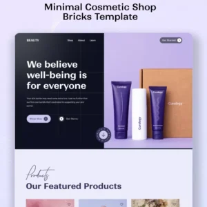 Cosmetic Shop WordPress Template