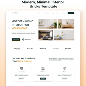 Home Interior WordPress Template