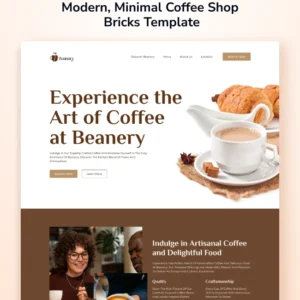 Modern Cafe WordPress Template