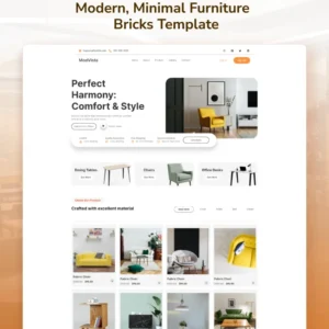 Modvist - Furniture WordPress Template with Bricks