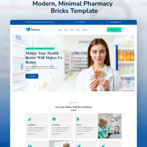 Pharma - Medical Landing Page Bricks Template