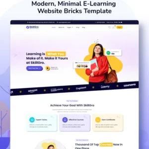 E-Learning Bricks WordPress Template