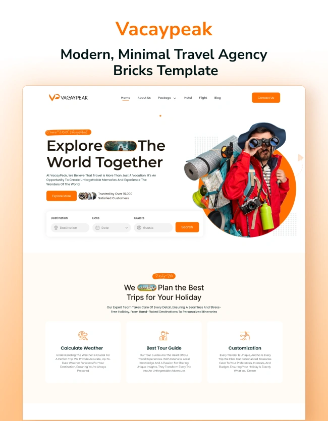 Travel & Tour WordPress Template