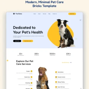 Pet Care WordPress Template