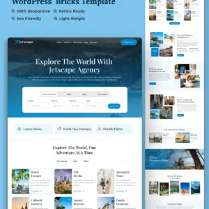 Jetscape - Travel & Tour Agency Elementor WordPress Template