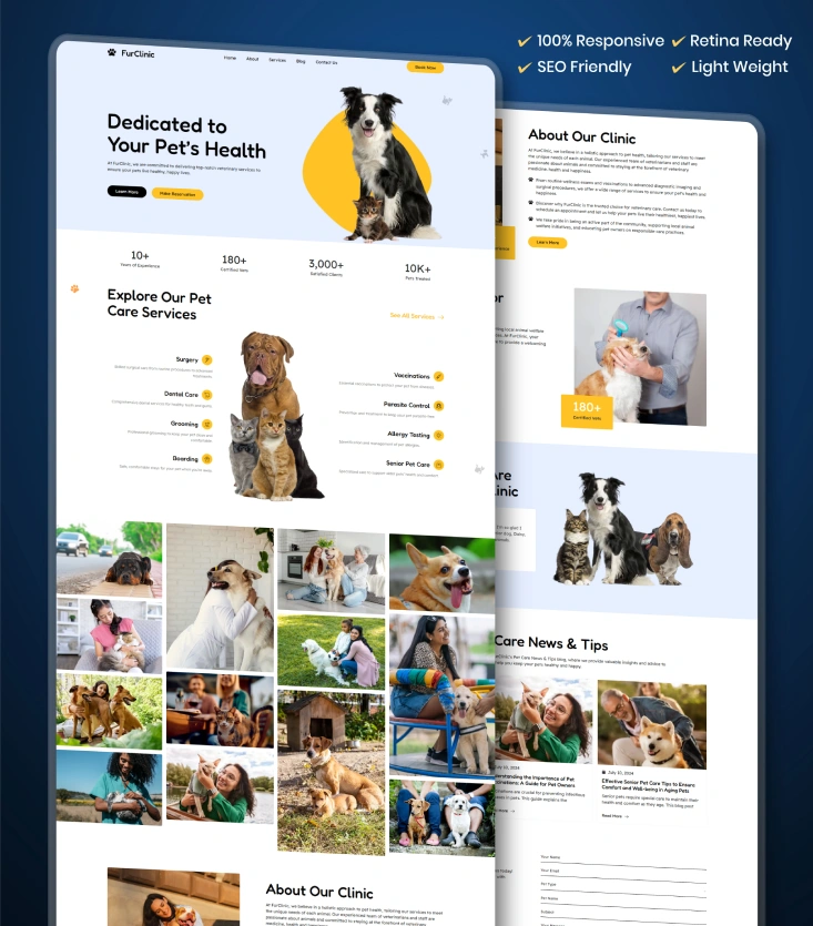 pet's-healthcare-WordPress-HTML & CSS Web design inner-cover