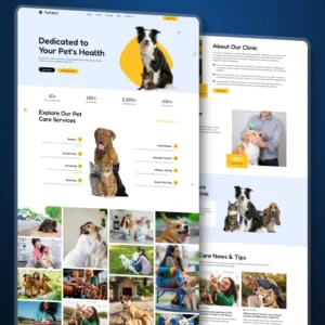 pet's-healthcare-WordPress-HTML & CSS Web design thumbnail