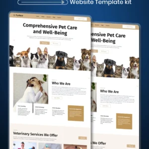 pet's care WordPress html CSS website thumbnail