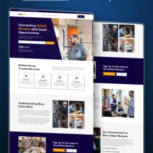 Blue-collar-WordPress Website design thumbnail