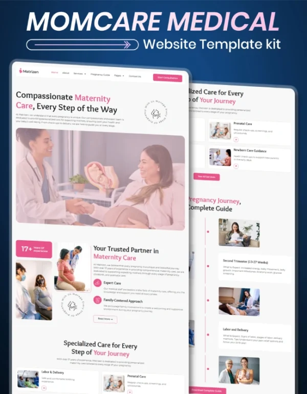 Momcare-medical-WordPress-web-design-Thumbnail