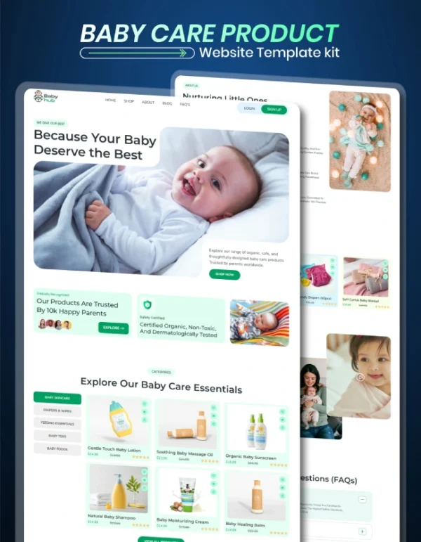 Baby Care WordPress Template