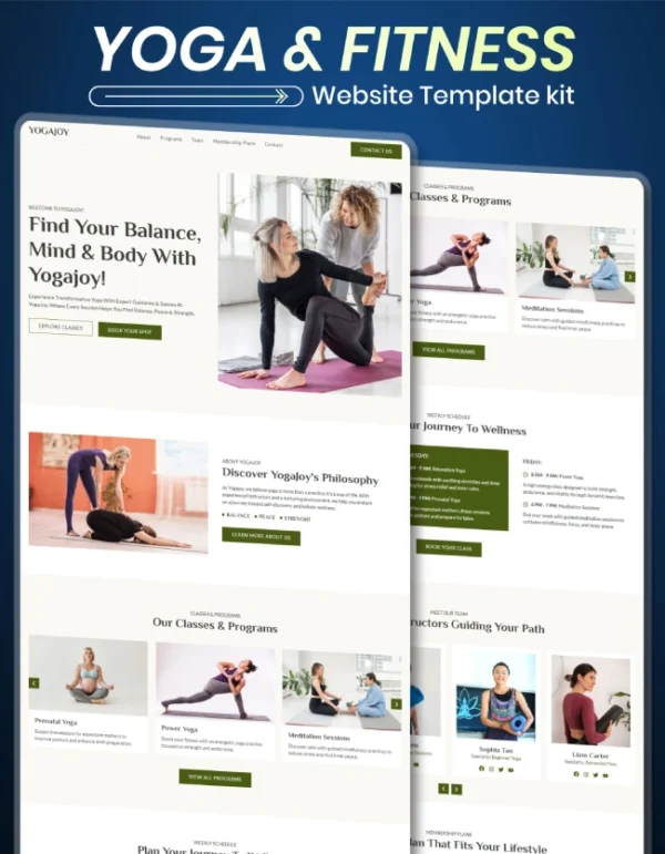 Yoga-and-fitness- WordPress Website Thumbnail