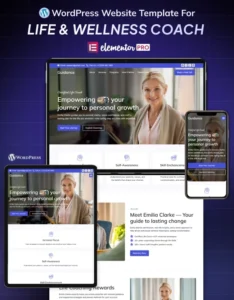 Modern coaching website design for personal development and wellness business