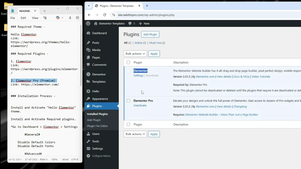 Step 2 - Install and Activate Required Theme and Plugins