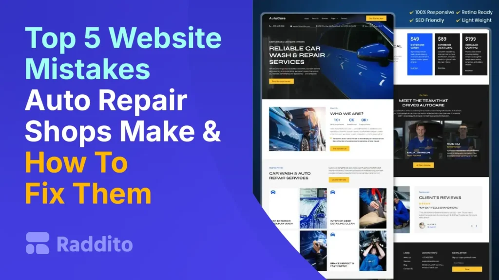 Top 5 Website Mistakes Auto Repair Shops Make & How To Fix Them