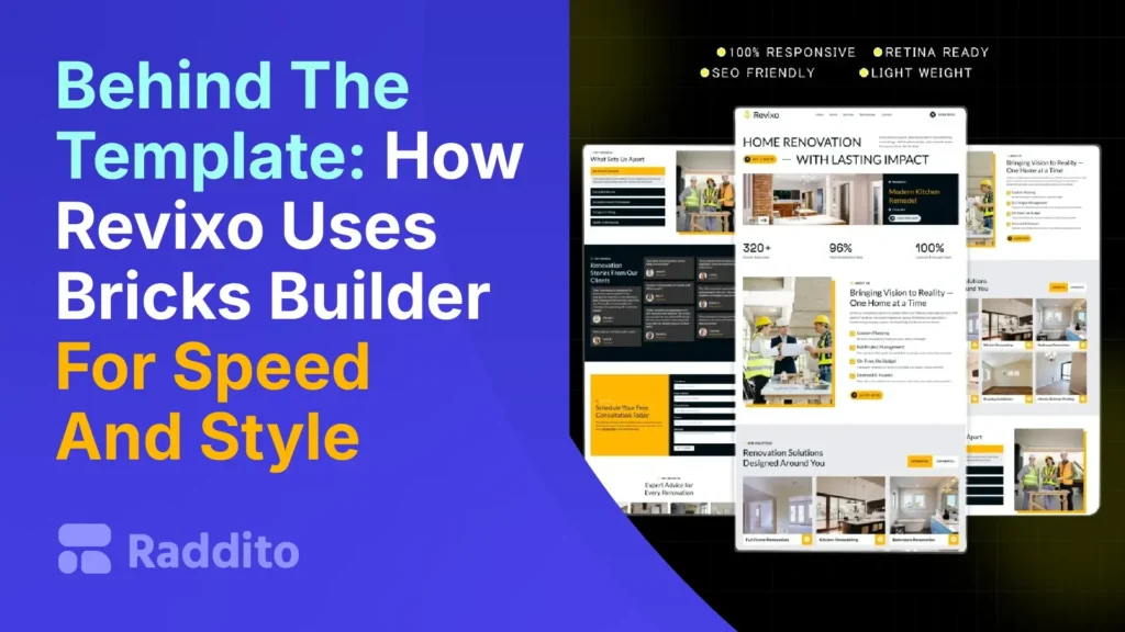 Behind The Template How Revixo Uses Bricks Builder For Speed And Style