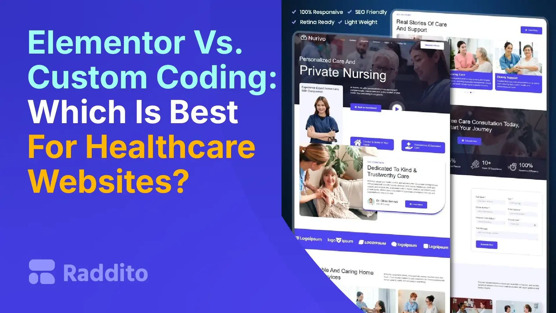 Elementor Vs. Custom Coding Which Is Best For Healthcare Websites
