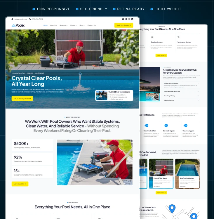 Poolix-Pool Cleaning and Maintenance WordPress Elementor Template Inner Cover