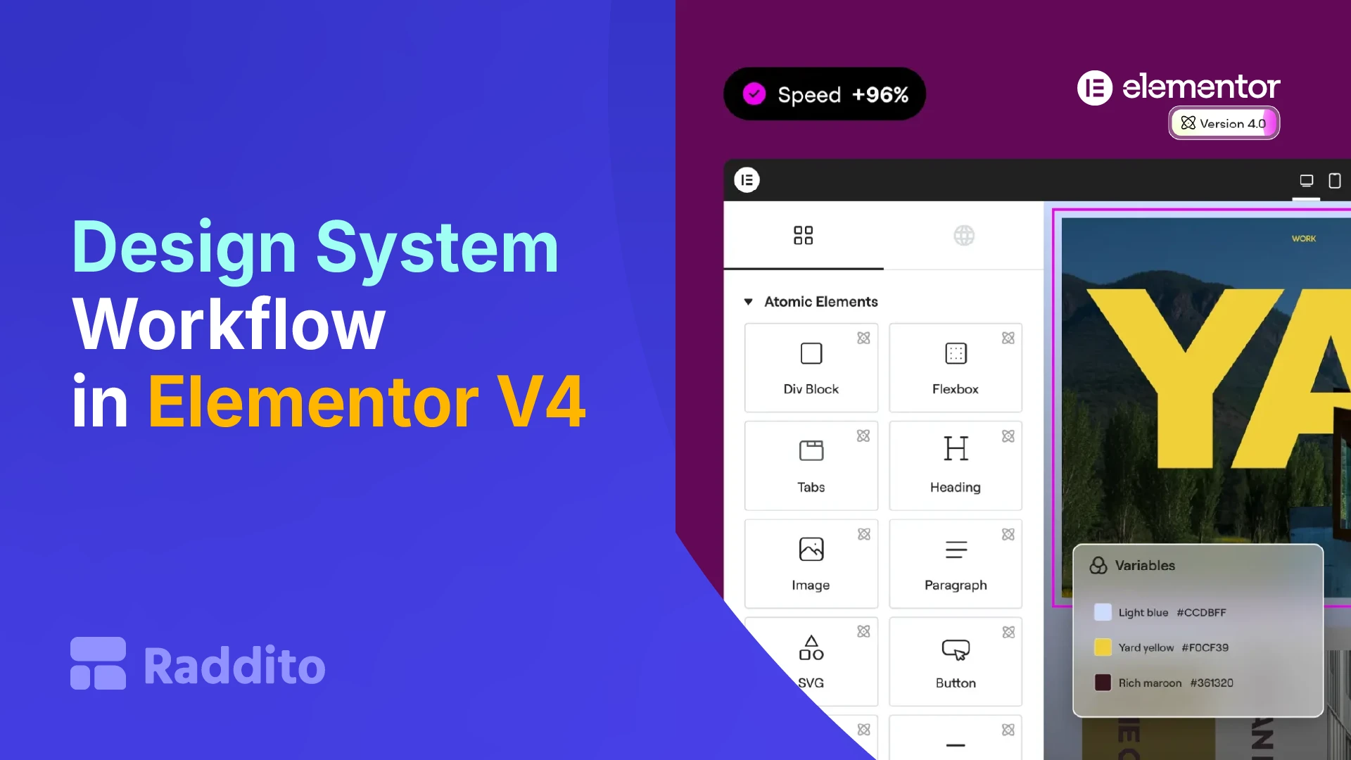 Design System Workflow in Elementor V4