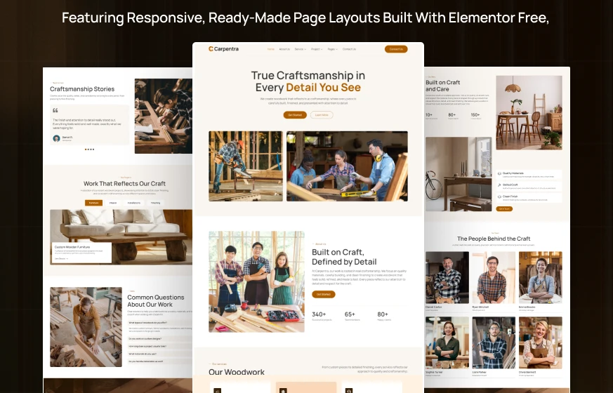 Carpentra - Carpentry, Woodworking & Custom Furniture WordPress Elementor Template Inner