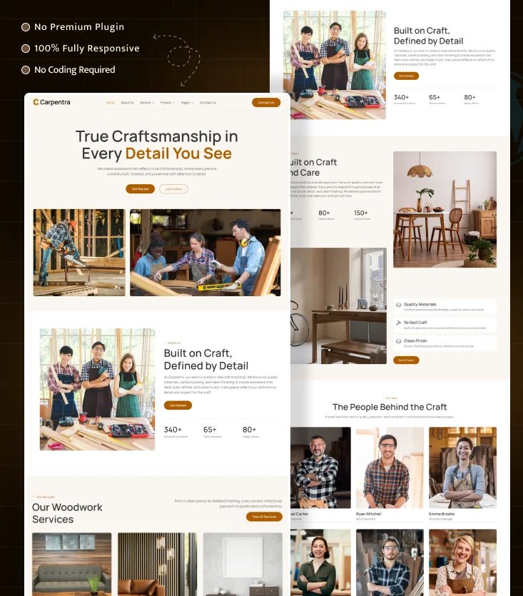 Carpentra – Carpentry & Woodwork Services Elementor Template Inner Cover