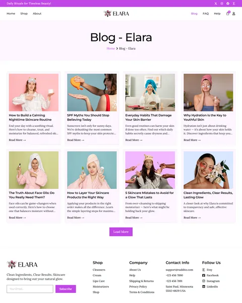 Elara skincare blog archive