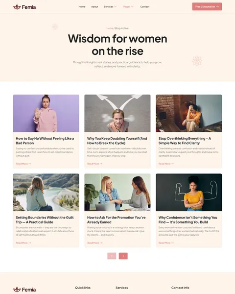 Femia women's coaching blog archive