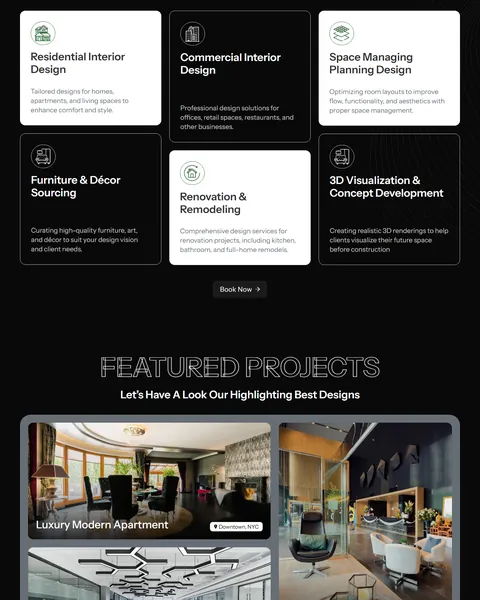 Serene six interior design services and featured projects