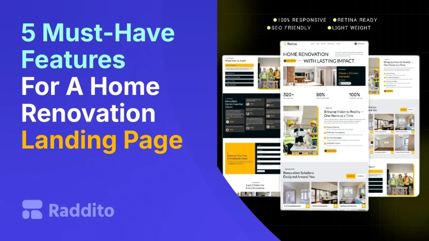 5 Must-Have Features For A Home Renovation Landing Page