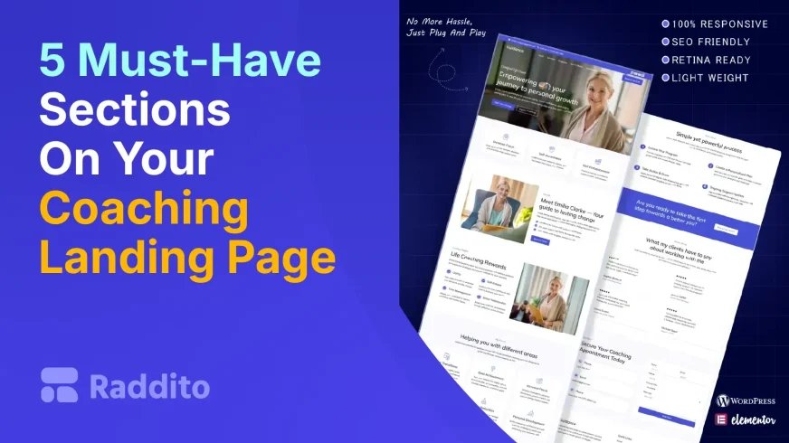 5 Must-Have Sections On Your Coaching Landing Page