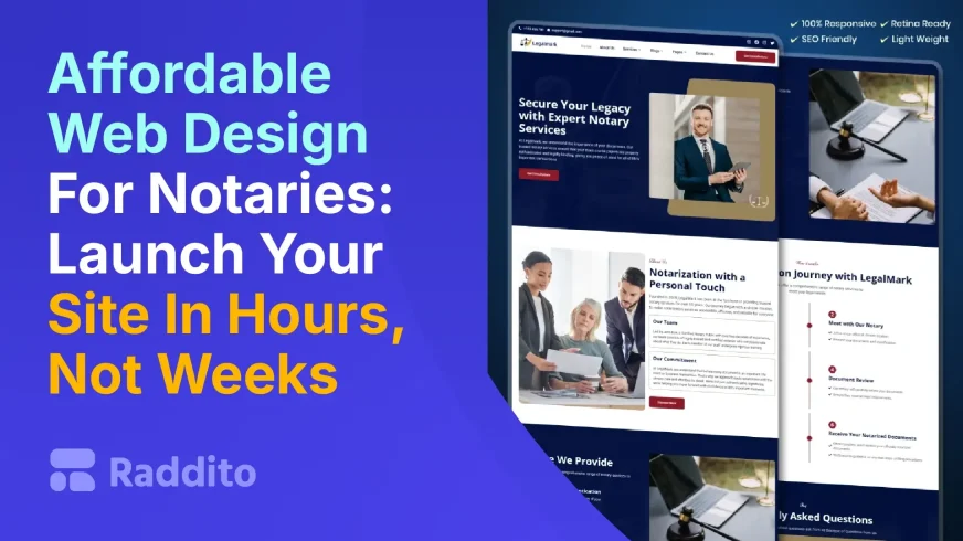 Affordable Web Design For Notaries Launch Your Site In Hours, Not Weeks