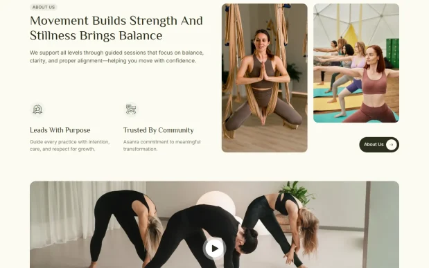 Asanra 2 Yoga & Wellness WordPress Full Website Template Kit