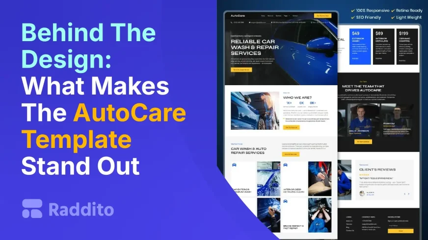 Behind The Design What Makes The AutoCare Template Stand Out