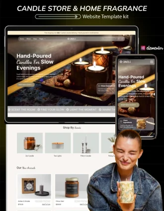 Candle Store & Home Fragrance WooCommerce Website Inner Cover