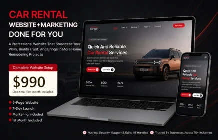 Car Rental Website + Marketing – Website & Marketing Thumbnail