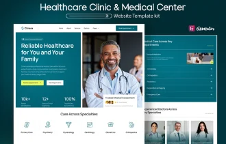 Clinara – Hospital & Healthcare Clinic Elementor Template Kit Thumbnail