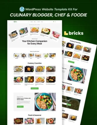 Culinary Blogger, Chef & Foodie Website Template
