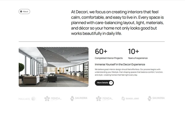 Decori (3) Interior Design & Decor WordPress Full Website Template Kit