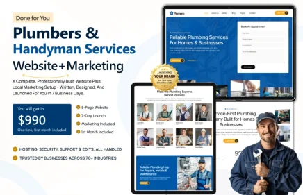 Done-for-You Website & Marketing for Plumbers Service Thumbnail