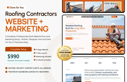 Done-for-You Website & Marketing for Roofing Contractors Service Thumbnail