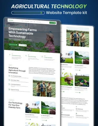 Ecofarm - Sustainable Agriculture Technology Template