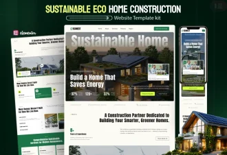 Econext - Sustainable Home Builder, Eco Construction & Green Renovation Website Template