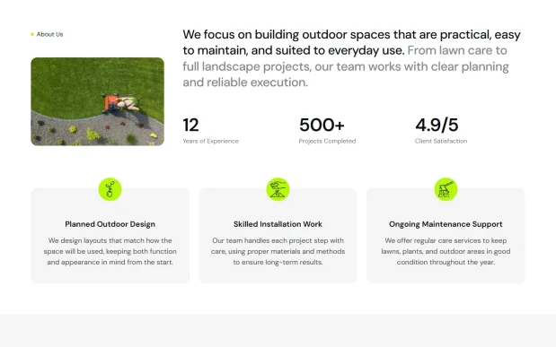 Ecoyard (2) Lawn, Yard & Garden Design Elementor WordPress Full Website Template Kit