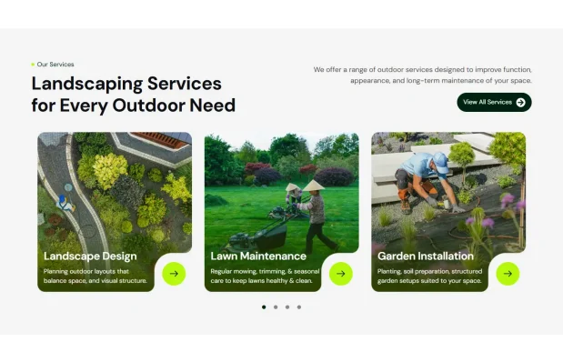 Ecoyard (3) Lawn, Yard & Garden Design Elementor WordPress Full Website Template Kit