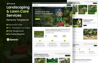 Ecoyard - Landscaping, Lawn Care & Gardening WordPress Elementor Template Kit Inner Thumbnail