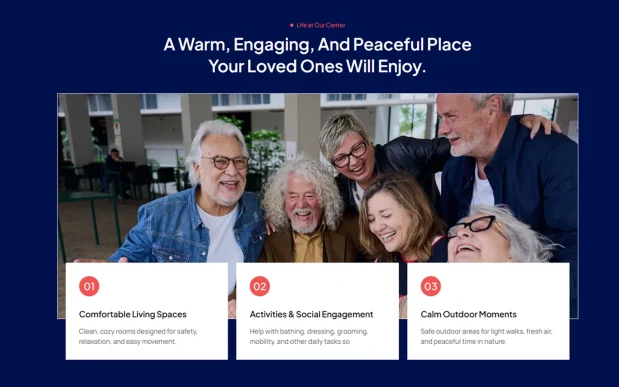 Elderly (3) Senior Care & Private Nursing WordPress Full Website Template Kit