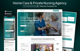 Eldewell - Senior Care,Nursing Home WordPress Elementor Template Kit Thumbnail