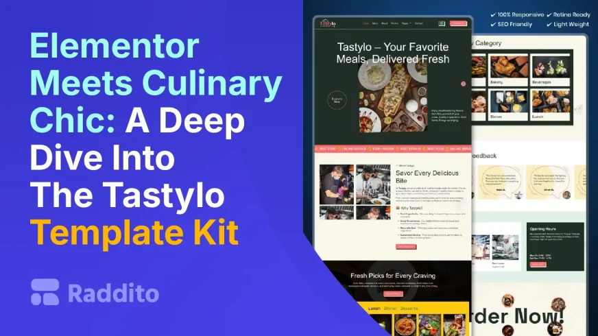 Elementor Meets Culinary Chic A Deep Dive Into The Tastylo Template Kit