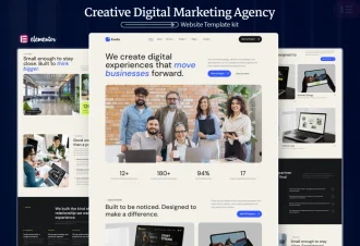 Evolix Digital Marketing Agency Elementor Template Kit preview