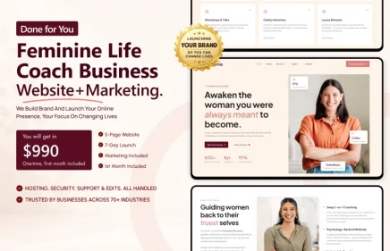 Feminine Life Coaches – Website & Marketing Service Thumbnail